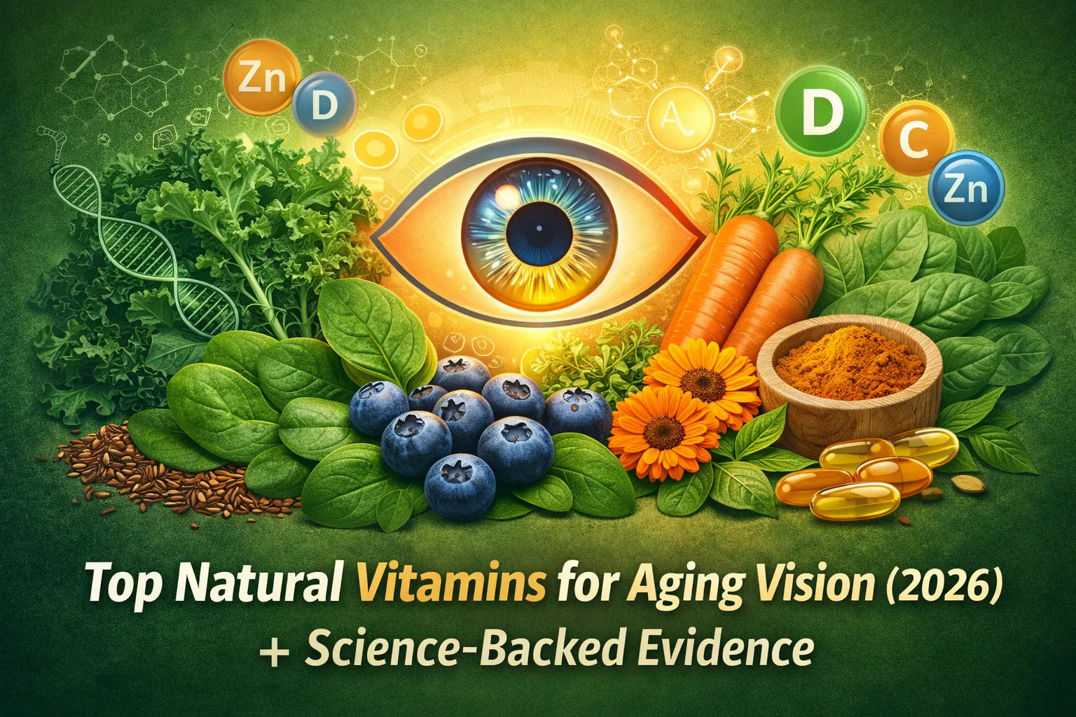 Top Natural Vitamins for Aging Vision (2026) + Science-Backed Evidence