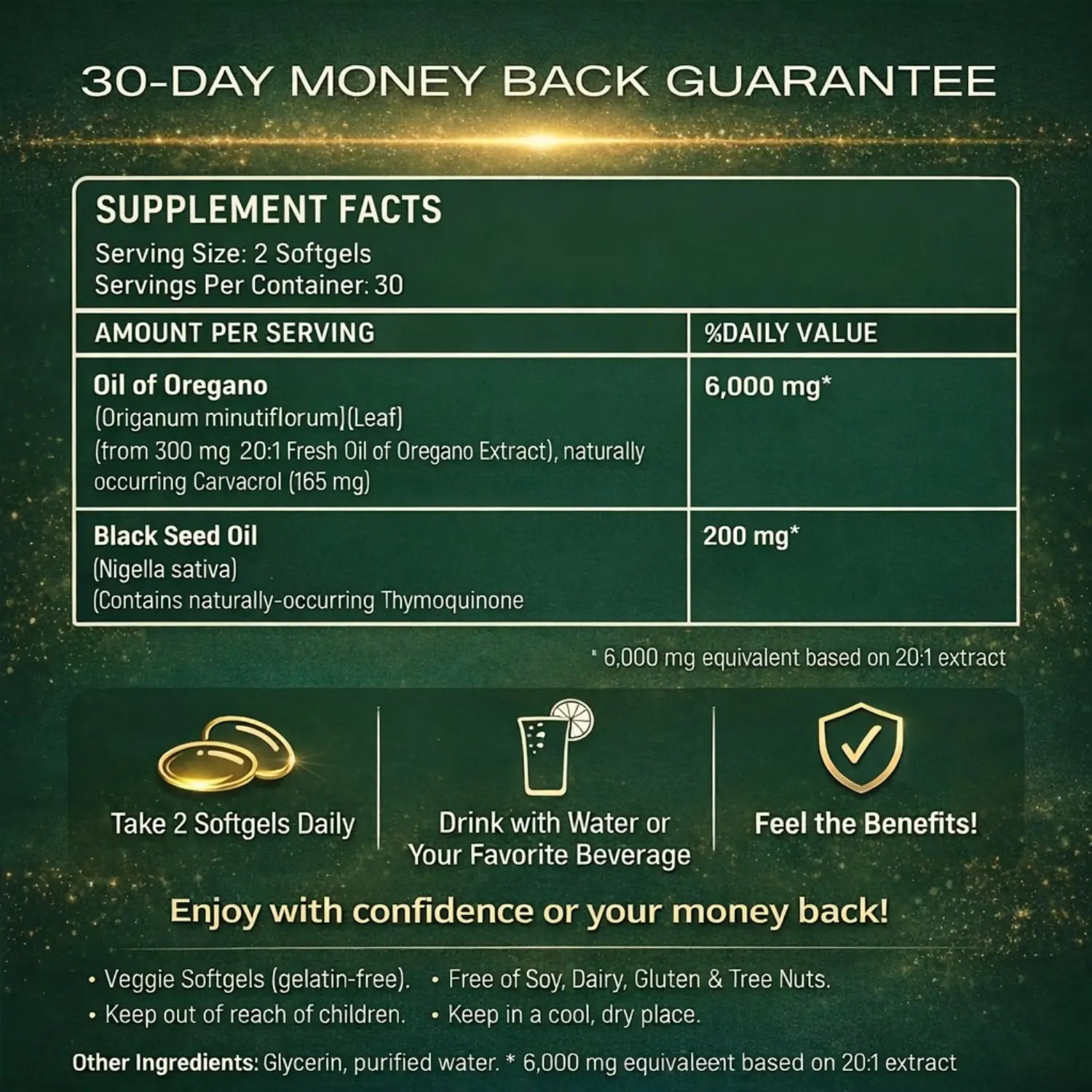 Resilla Anti-Inflammation Oil Of Oregano Softgels